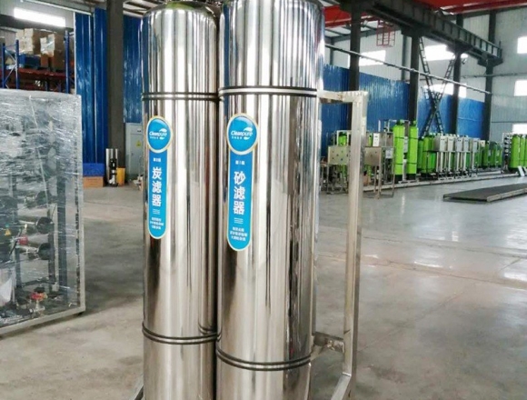 口罩廠0.5噸雙級反滲透純化水、純凈水設備
