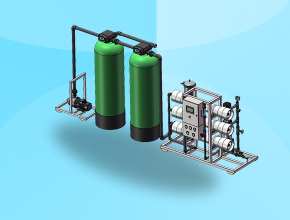 3噸/時(shí)反滲透設(shè)備，海南純水處理，廣西水處理廠家